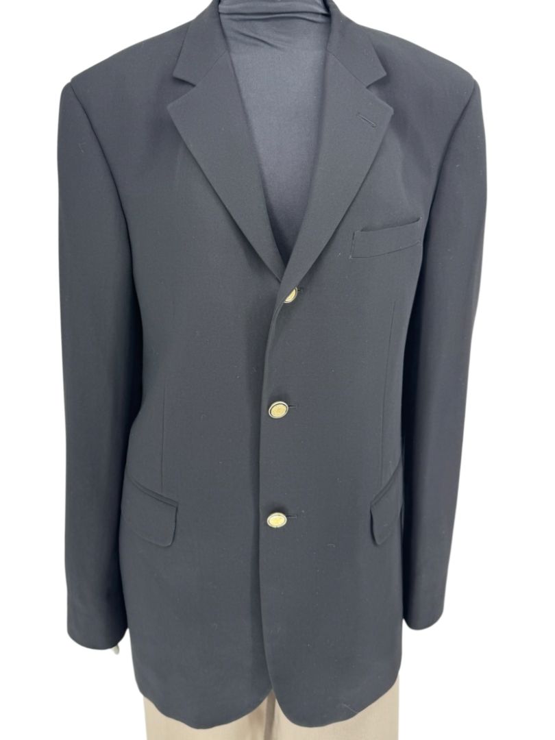 Versace Jeans Couture Black Wool Blend Blazer – Size IT 50 (US 40)