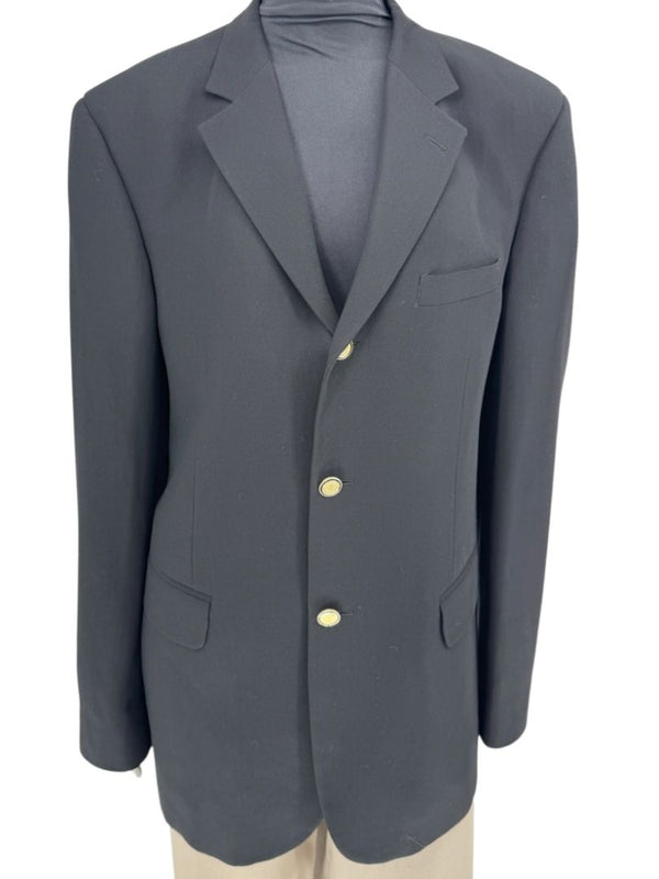 Versace Jeans Couture Black Wool Blend Blazer – Size IT 50 (US 40)