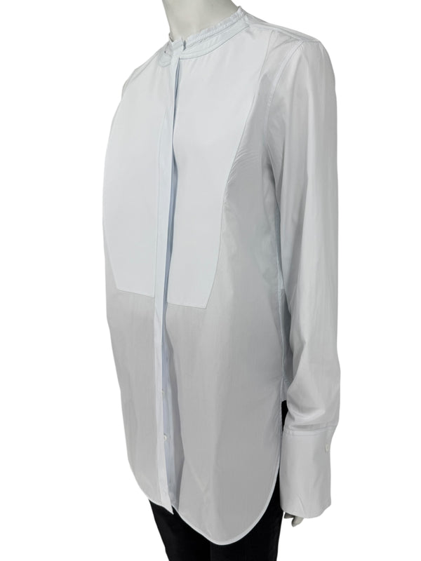 Celine Clean-Line Pale Blue Cotton Shirt with Concealed Placket – FR 42