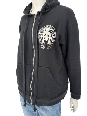 Chrome Hearts Black Zip Hoodie – Size M (Men's)