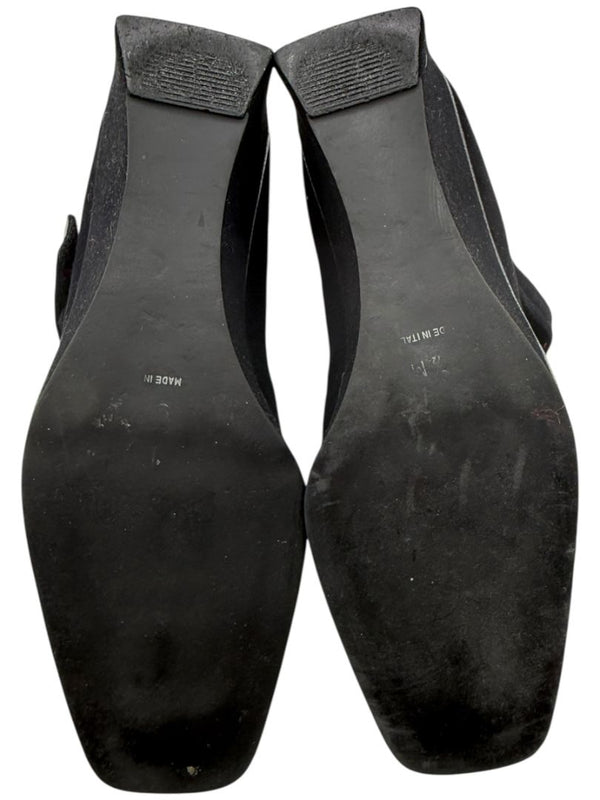 Donald J Pliner Black Stretch Fabric Mary Jane Wedge Shoes – Size 9.5
