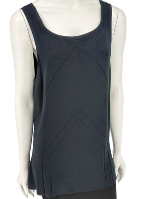 Oscar de la Renta Black Knit Sleeveless Tunic – Size L