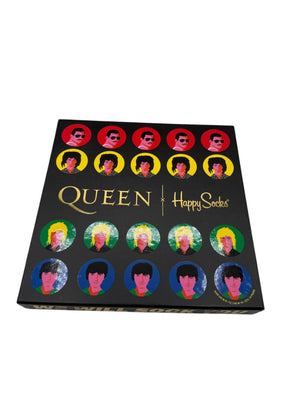 Queen x Happy Socks Collector’s Edition Gift Set – 5-Pair Set – Size 10–13 – With Box