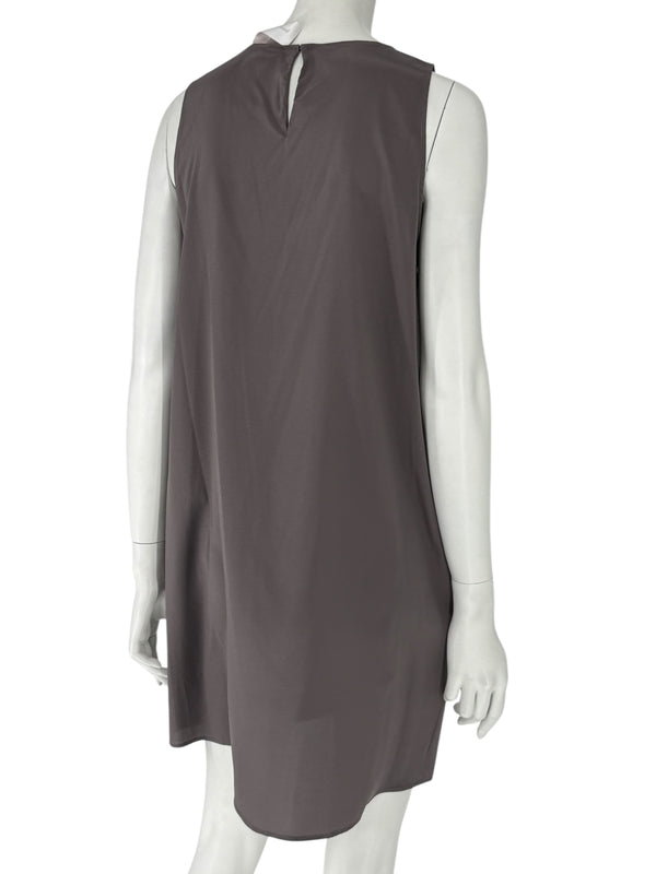Pamella Roland Charcoal Gray Silk Slip - XL