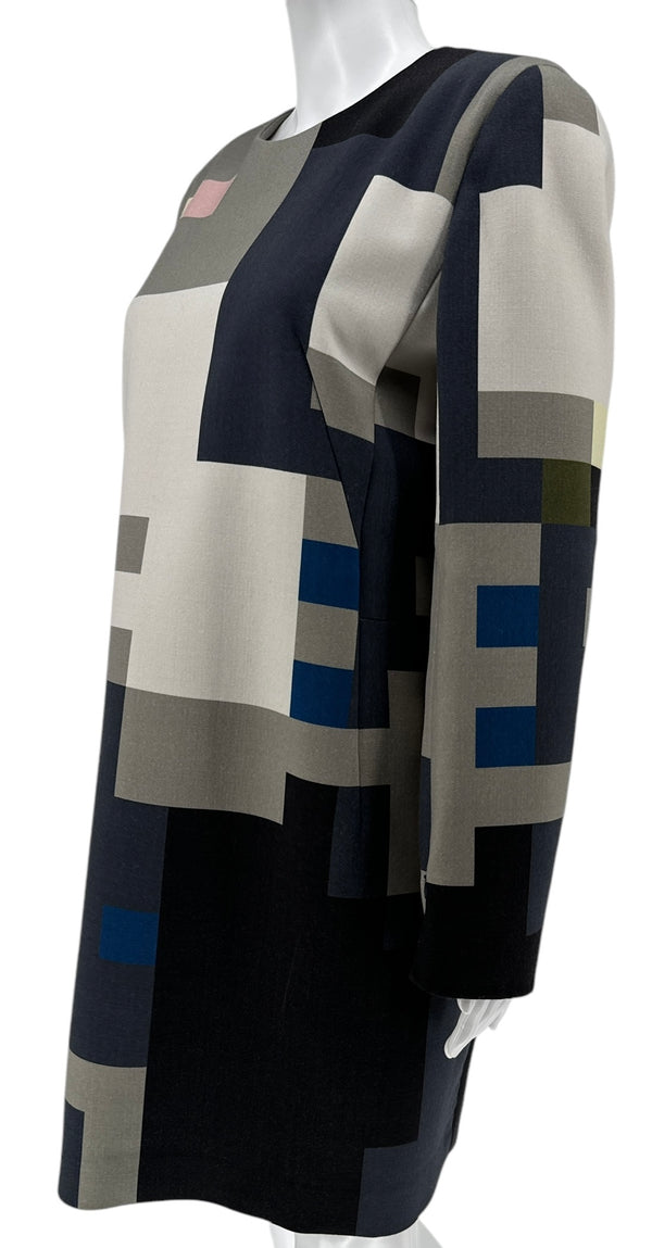 Akris November Day Printed Sheath Dress - Size 8