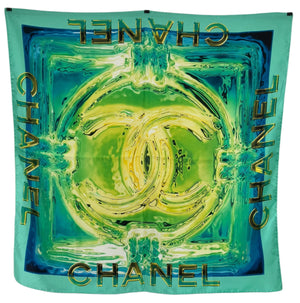 Chanel CC 100% Silk Scarf