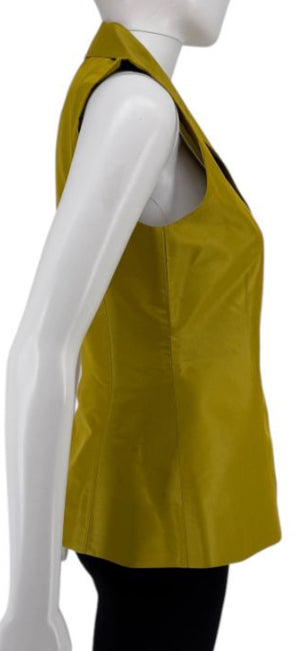 Pauw Amsterdam 2-Piece Silk Peplum Vest & Convertible Wrap – Size 36