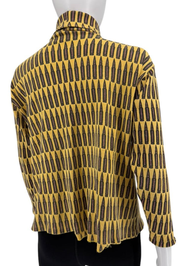 Stephen Sprouse Bullet Print Turtleneck Top – Size M (Good Condition)