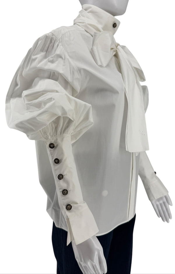 Chanel Pre Fall 2013 "Edinburgh Collection" Bow Poplin Shirt