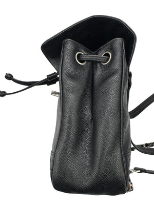 Chanel 1996-1997 Black Caviar Triple CC Backpack - Silver Hardware *RARE*