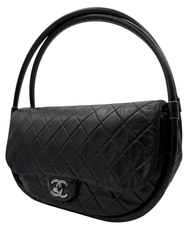 Chanel 2013 Black Hula Hoop Bag - Medium