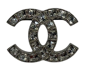 Chanel Crystal CC Brooch