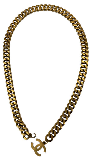 Chanel 24K Gold-Plated Chain Segment with CC Charm – Multi-Wear Accessory