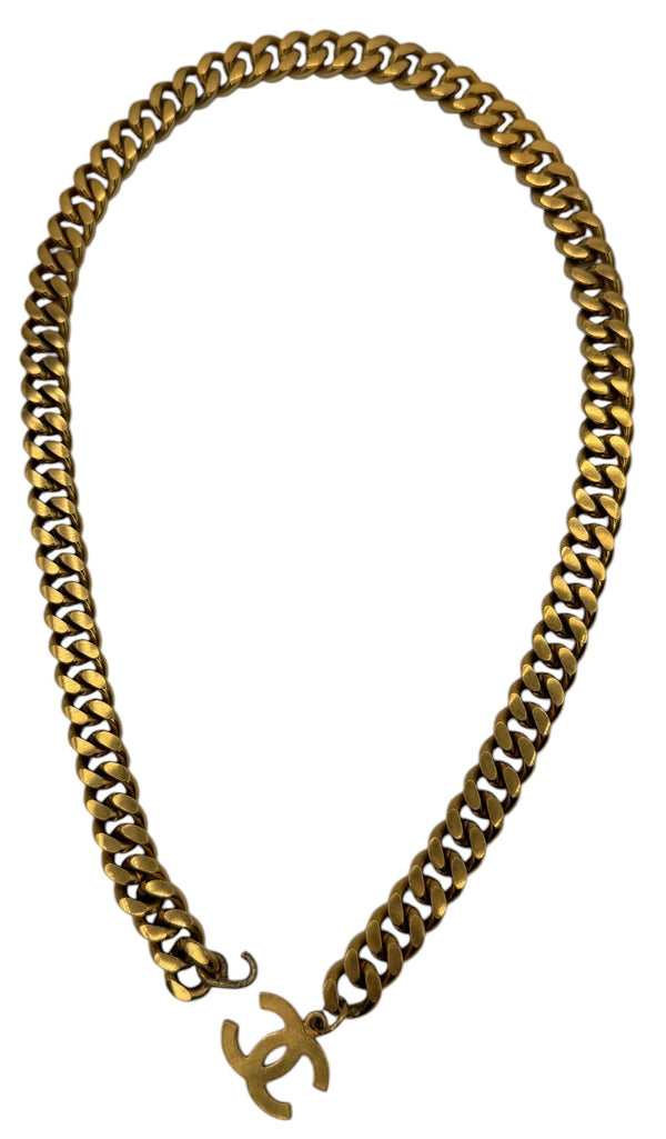Chanel 24K Gold-Plated Chain Segment with CC Charm – Multi-Wear Accessory