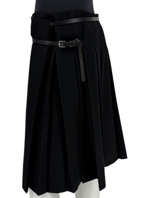 Burberry London Black Wool Kilt Skirt – Size US 12