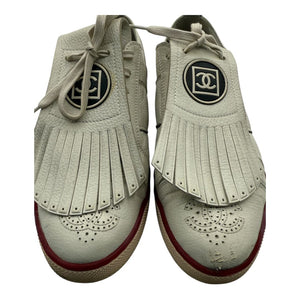 CHANEL Calfskin Fringe Golf/Tennis Sneakers in Ivory – Size 40