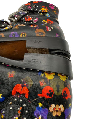 Givenchy Floral Studded Buckle Boots – Size 40