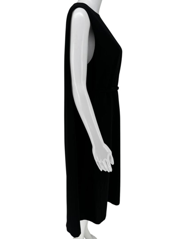 Ralph Lauren Purple Label Cape-Back Midi Dress - Size 12 NWT