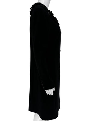 Pamella Roland Embellished Collar Longline Jacket - Large