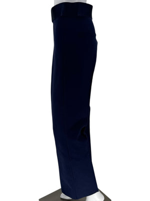 Helmut Lang Navy Stretch Trousers - Size Large