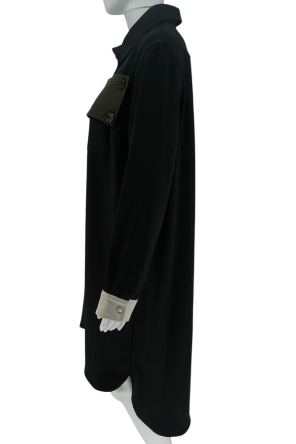 Plan C Contrast Panel Shirt Dress - Size IT 40 / US 4–6