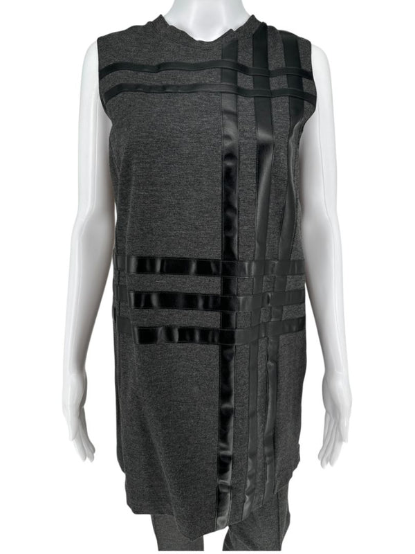 Akris Punto Charcoal Grey Sleeveless Tunic & Tapered Pants Set – Size 10