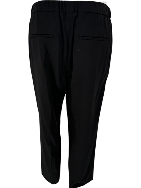 Brunello Cucinelli Black Tapered Pull-On Trousers with Side Pockets – Size US 8