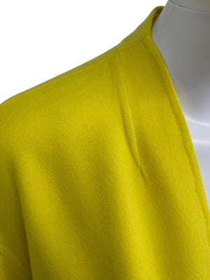 Agnona Yellow Side Slit coat with pockets cuffed - IT 38