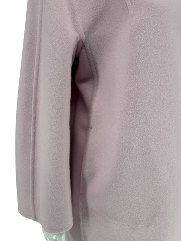 Jil Sander Pale Pink Virgin Wool Button-Front Coat – FR 38