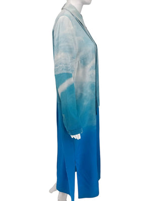 A-K-R-I-S- Cloud Print Silk Tunic Dress – Size 10