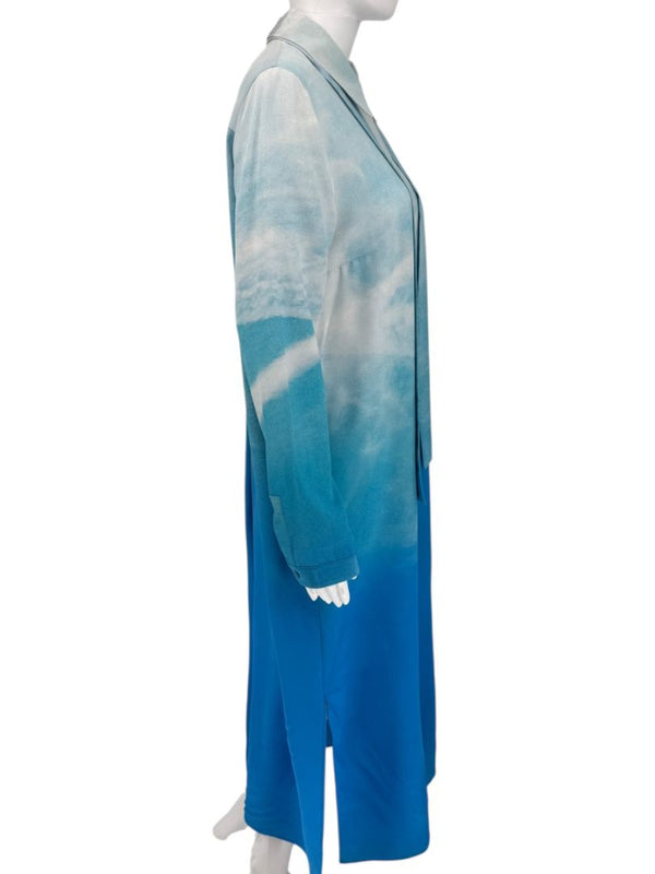 A-K-R-I-S- Cloud Print Silk Tunic Dress – Size 10