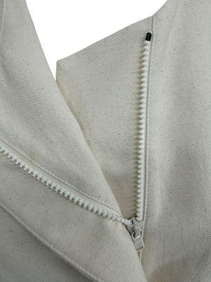 Brunello Cucinelli Cream Cotton-Blend Cocoon Coat – Size IT 44 (US 8)