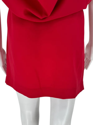 Moschino Cheap and Chic Red Drape-Back Mini Dress – Size 8 (IT 42)