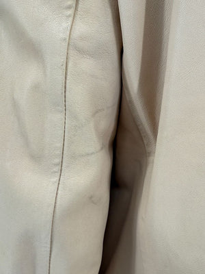 Piazza Sempione Blush Lamb Leather Moto Jacket – Size IT 46