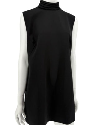 Loro Piana Black Virgin Wool Sleeveless Mini Dress – Size IT 46