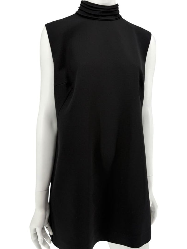 Loro Piana Black Virgin Wool Sleeveless Mini Dress – Size IT 46