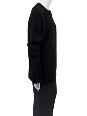The Row Black Wool-Cashmere Crewneck Sweater – Size M