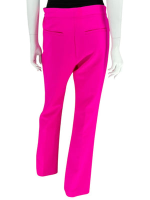 Victoria Victoria Beckham Fuchsia Wool-Blend Tailored Trousers – Size US 10
