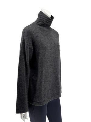 S MaxMara Charcoal Wool-Cashmere Turtleneck Sweater – Size S