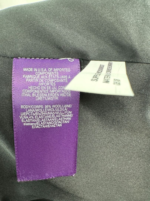 Ralph Lauren Purple Label Black Wool Pant Suit – Size 12