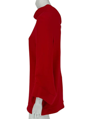 Brandon Maxwell Red Shift Dress – Size 10