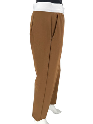 Max Mara Camel Wool Tapered Trousers – Size IT 42