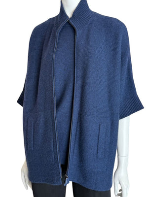 Akris Indigo Cashmere Twinset – Size 8