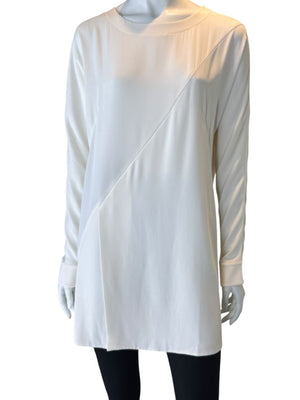 Akris Ivory Mulberry Silk Tunic Top – Size 8