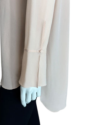 Chloé Soft Pink Silk High Neck Blouse – FR 40 (US 8)
