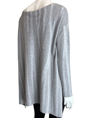 Donna Donna Karan Gray Wool-Blend Oversized Sweater – Size S