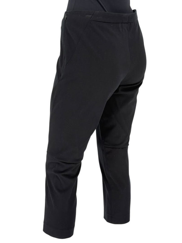 Brunello Cucinelli Black Cropped Stretch Cotton Trousers – Size US 10 / IT 46