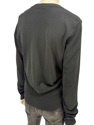 MaxMara Black Deep-V Cardigan – Size XL