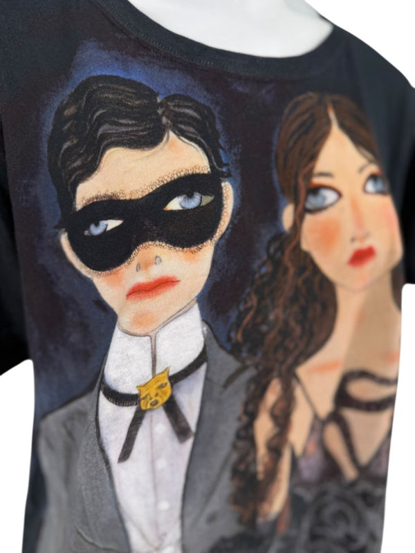 Gucci x Unskilled Worker Women’s Black Graphic Cotton T-Shirt – Size S (Mens)