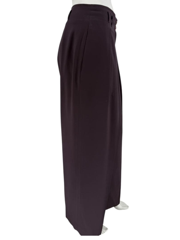 Ron Leal Aubergine Wool-Blend Two-Piece Set – Size 12